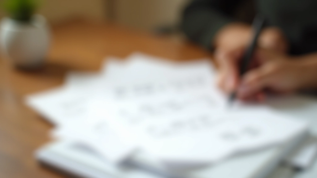 Close-up of progress tracking notes showing incremental achievement markers