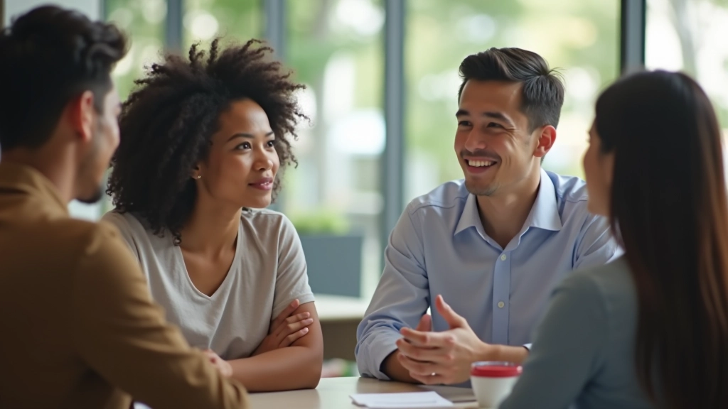 Confidence workshop participants engaged in group discussion and learning